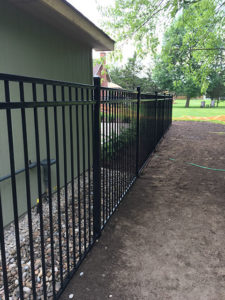 Majestic wrought-iron fencing